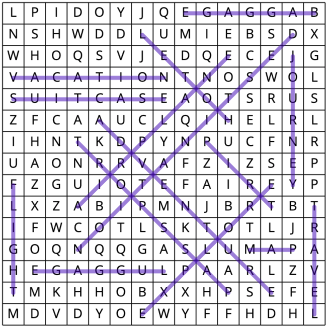 Wordsearch puzzle