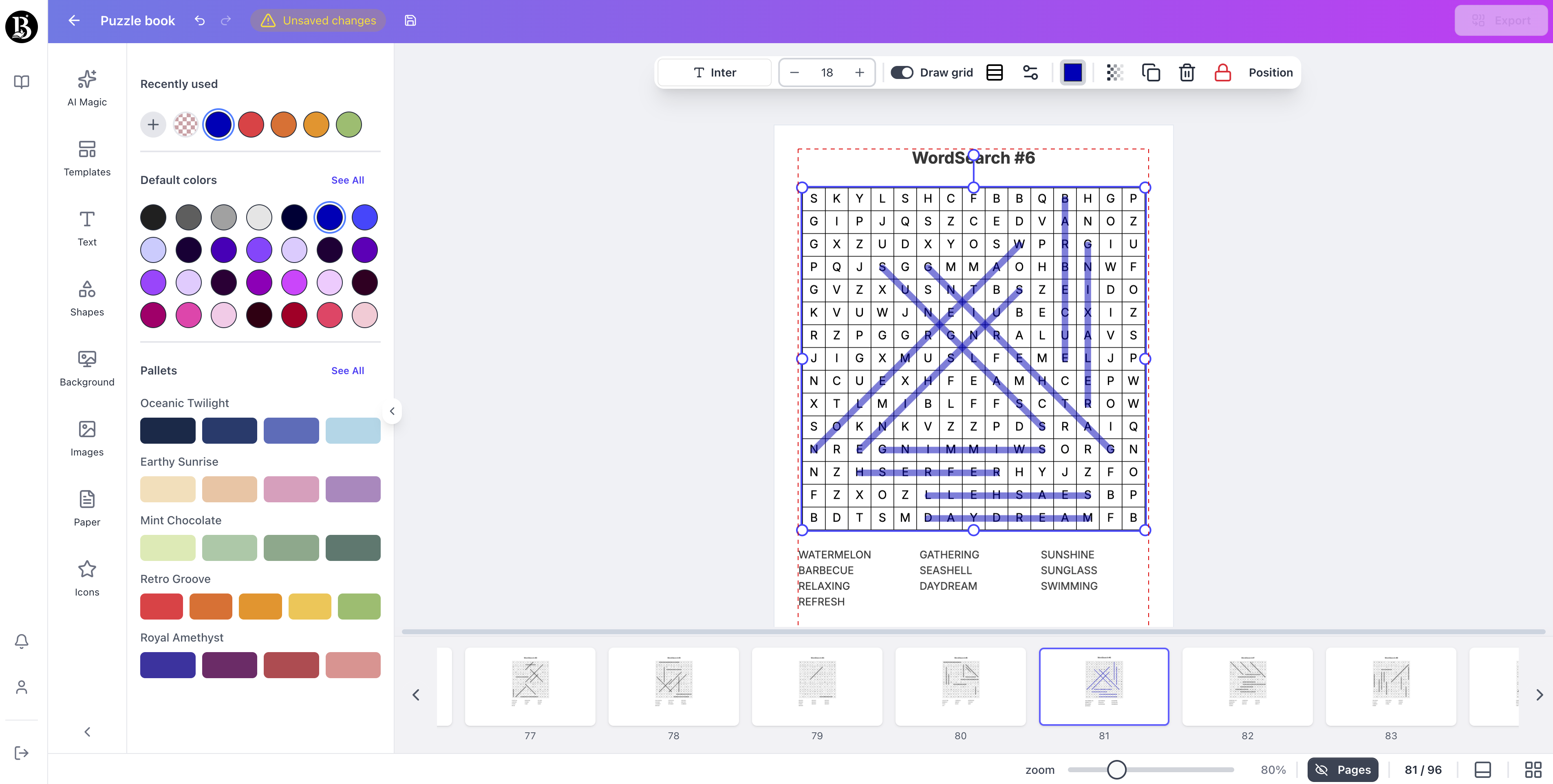 search KDP Puzzle screenshot